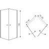 Kabina prysznicowa Madrid 80 (bez brodzika)