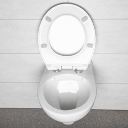 Miska WC podwieszana Doris bezkołnierzowa (z deską) – zdjęcie 5