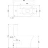 WC kompakt Makalu (z deską) – zdjęcie 3