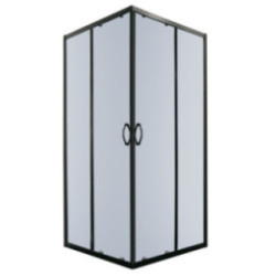 Kabina prysznicowa Tiara Square 90x90 kwadratowa (czarna)
