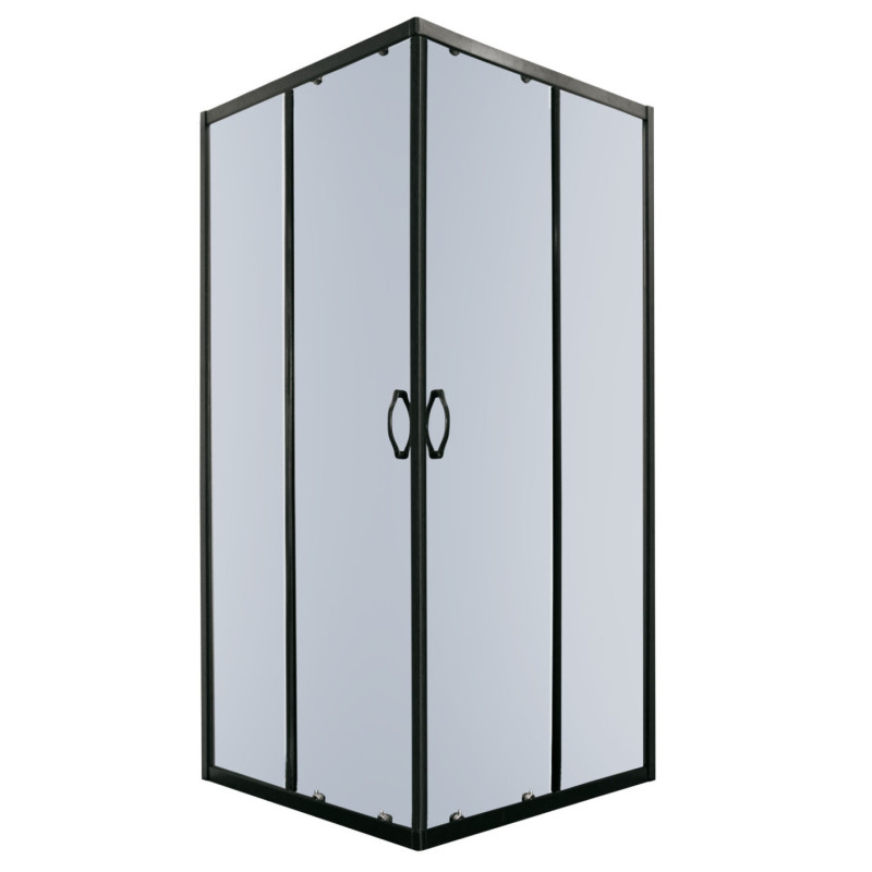 Kabina prysznicowa Tiara Square 90x90 kwadratowa (czarna)