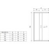 Element 1/2 kabiny prysznicowej Malibu SQ 80 – zdjęcie 2