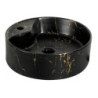 Umywalka nablatowa KR-138 MARBLE BL/G