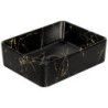 Umywalka nablatowa KR-182 MARBLE BL/G