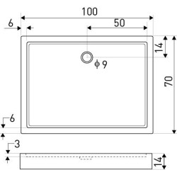 Brodzik uniwerslany 70x100 Victor – zdjęcie 2
