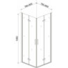 Drzwi natryskowe Solid DDP 90 CHR (wahadłowe) – zdjęcie 25