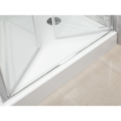 Drzwi natryskowe Solid DDP 100 CHR (wahadłowe) – zdjęcie 5