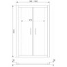 Drzwi natryskowe Solid DDP 100 CHR (wahadłowe) – zdjęcie 19