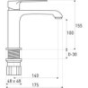 Bateria umywalkowa Maroko MA 31 Bl/Gold – zdjęcie 2