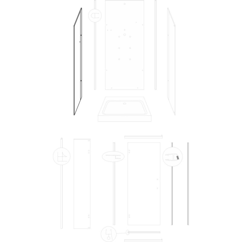 Bateria wannowa Maroko MA 13 Graphite