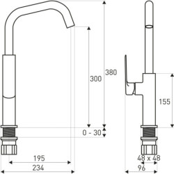Bateria zlewozmywakowa Maroko MA 15 Graphite – zdjęcie 2