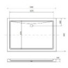 Brodzik uniwersalny VICTOR 120x80/14cm – zdjęcie 3