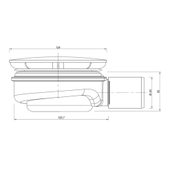 Syfon brodzikowy Speed 2 90mm niski (biały) – zdjęcie 2
