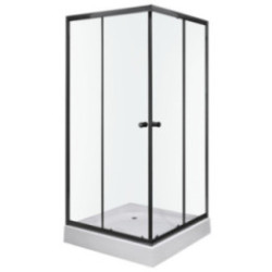 Kabina prysznicowa Olga SQ 90 BLACK (z brodzikiem)