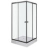 Kabina prysznicowa Olga SQ 90 BLACK (z brodzikiem)