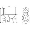 WC kompakt Corner/KR 61 (z deską) – zdjęcie 2