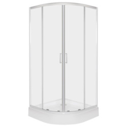 Kabina prysznicowa z brodzikiem Aruba 90 (chrom)