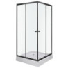 Kabina prysznicowa Olga SQ 80 BLACK (z brodzikiem)