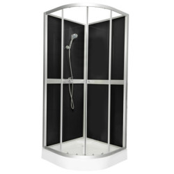 Kabina prysznicowa Classic 80 black + bateria – zdjęcie 2