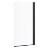 Parawan nawannowy Cristal 1 BL (czarne profile)