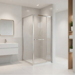 Kabina prysznicowa Heidi CHR SQ 90x90 w kolorze chrom (bez brodzika) – zdjęcie 7