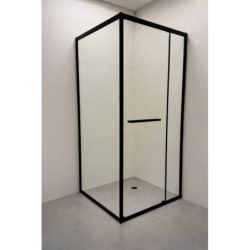 Kabina prysznicowa Heidi BL SQ 90x90 w kolorze czarnym (bez brodzika) – zdjęcie 6