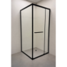 Kabina prysznicowa Heidi BL SQ 90x90 w kolorze czarnym (bez brodzika) – zdjęcie 6