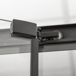 Kabina prysznicowa Heidi BL SQ 90x90 w kolorze czarnym (bez brodzika) – zdjęcie 7