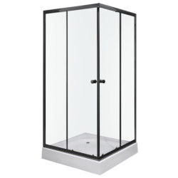 Kabina prysznicowa Olga SQ 90 BLACK (z brodzikiem) – zdjęcie 4