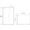 Kabina prysznicowa Silves 100x80 (z brodzikiem) – zdjęcie 2