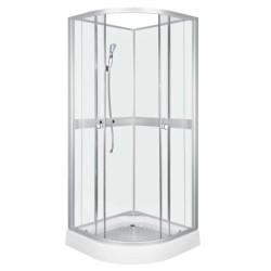 Kabina prysznicowa Classic 90 White + bateria – zdjęcie 3