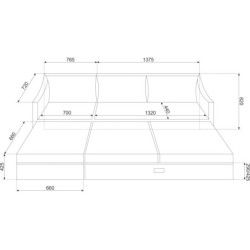 Zestaw mebli ogrodowych MALTA (sofa+stolik) – zdjęcie 4