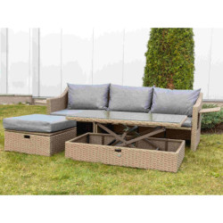 Zestaw mebli ogrodowych MALTA (sofa+stolik) – zdjęcie 9