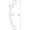Uchwyt drzwi UK-13 BL (czarny) – zdjęcie 2