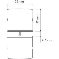 Uchwyty drzwi UK-09 BL (czarne) – zdjęcie 2