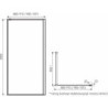 Ścianka prysznicowa Techno 90 - Kabina Walk-In – zdjęcie 6