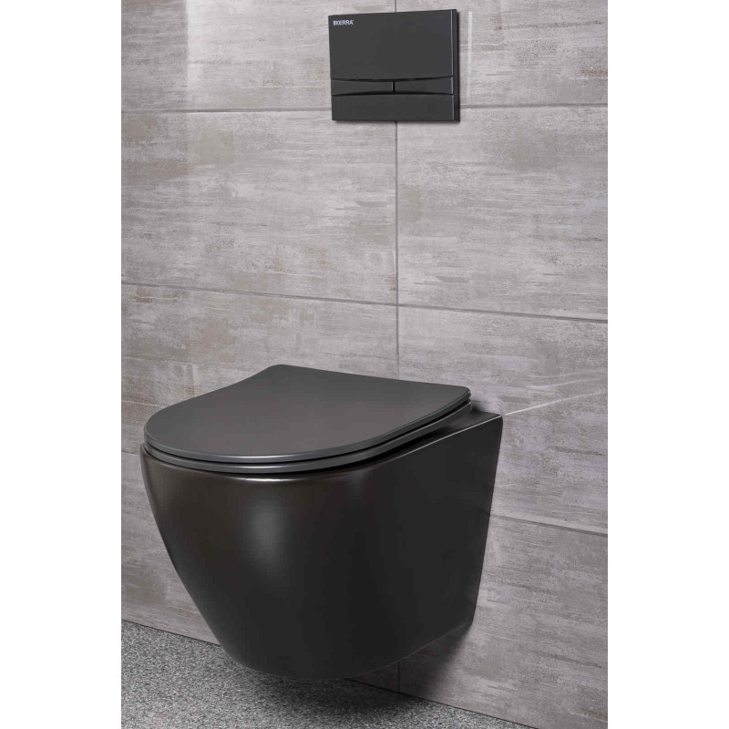 Zestaw podtynkowy WC Delos BLM/Adriatic Black