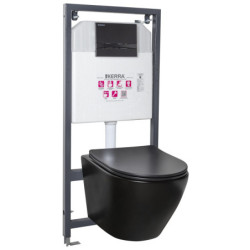 Zestaw podtynkowy WC Delos BLM/Adriatic Black – zdjęcie 5