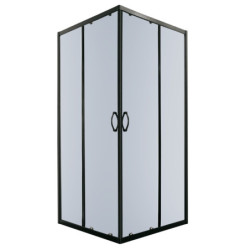 Kabina prysznicowa Tiara Square 90x90 kwadratowa (czarna)