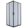 Kabina prysznicowa Tiara Square 90x90 kwadratowa (czarna)