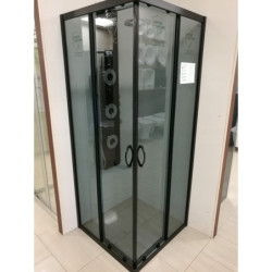 Kabina prysznicowa Tiara Square 90x90 kwadratowa (czarna) – zdjęcie 5