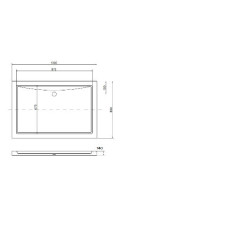 Brodzik uniwersalny VICTOR 100x80/14 cm – zdjęcie 3