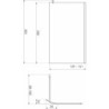 Ścianka prysznicowa Zeta 140 TR - Kabina Walk-In – zdjęcie 2