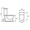 WC kompakt Retro KR-13 (z deską) – zdjęcie 3