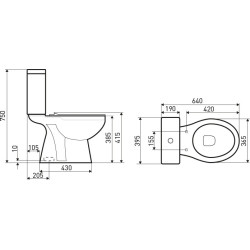 WC kompakt C-Clear (pionowy) – zdjęcie 5